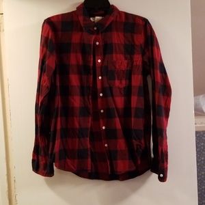 Plaid button down shirt